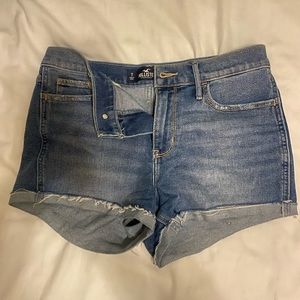 Hollister high waisted jean shorts